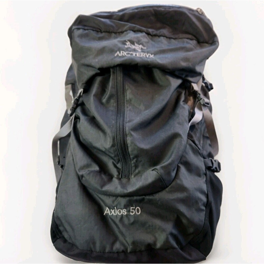 Arc'teryx Axios 50 Backpack Black 50L Lightweight Hiking Pack Discontinued